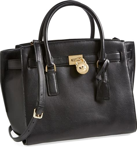 michael michael kors hamilton leather tote|michael kors nouveau hamilton large.